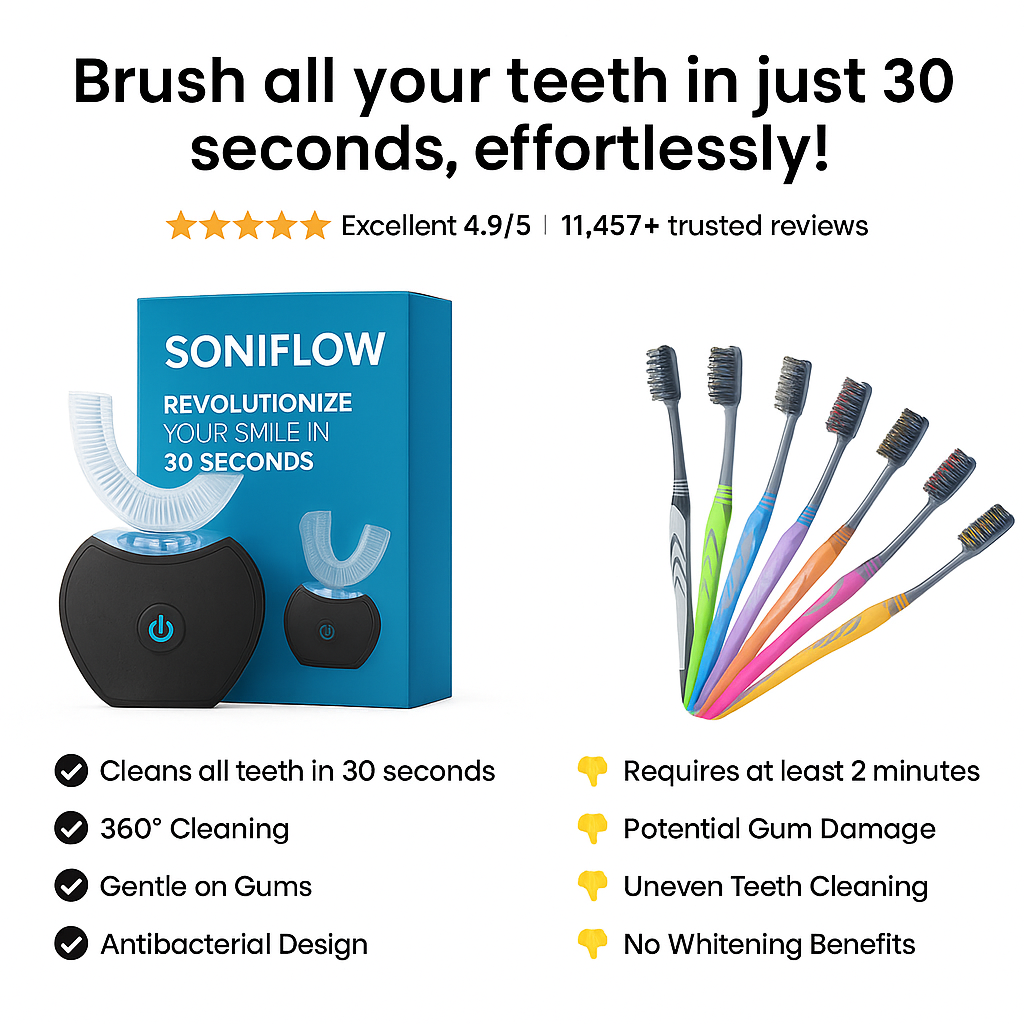 Soniflow™ – Smart Blue Light Whitening Brush